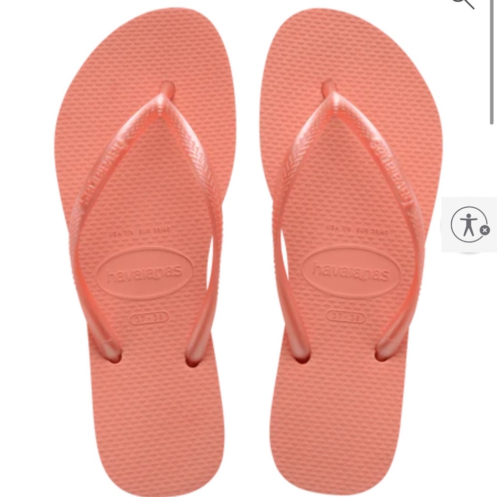 Havaianas Peach Flip Flops